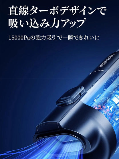 5-in-1スマートハンディクリーナー | 車·家·ペット兼用、99%の洗浄効果、グリーンライトでダニ可視化