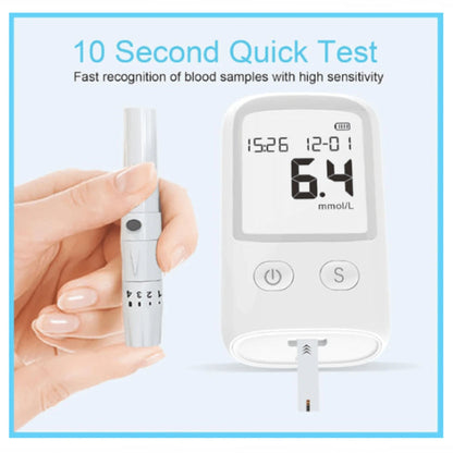 Glucose Monitor Kit – LCD Display, 25 Test Strips & 25 Lancets Included